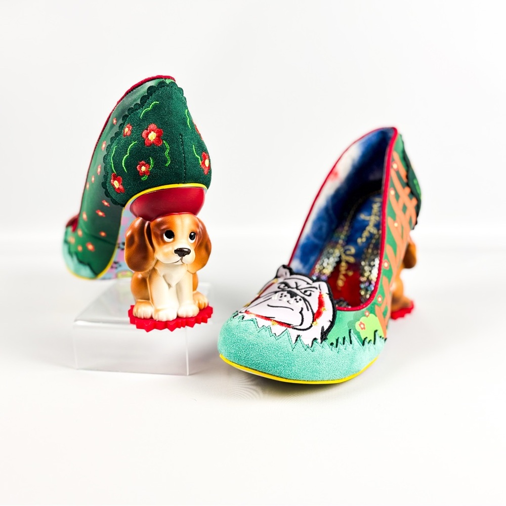 Irregular Choice “Top Dog” Bulldog & Beagle Heels – Sculpted Puppy Heel Design - Picture 9 of 9